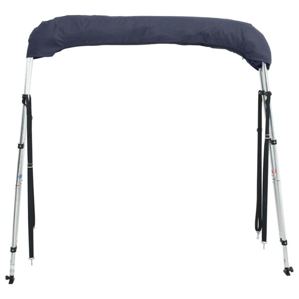 vidaXL trīsloku motorlaivas jumts ar sānu sienām, 183x(137-152)x137 cm