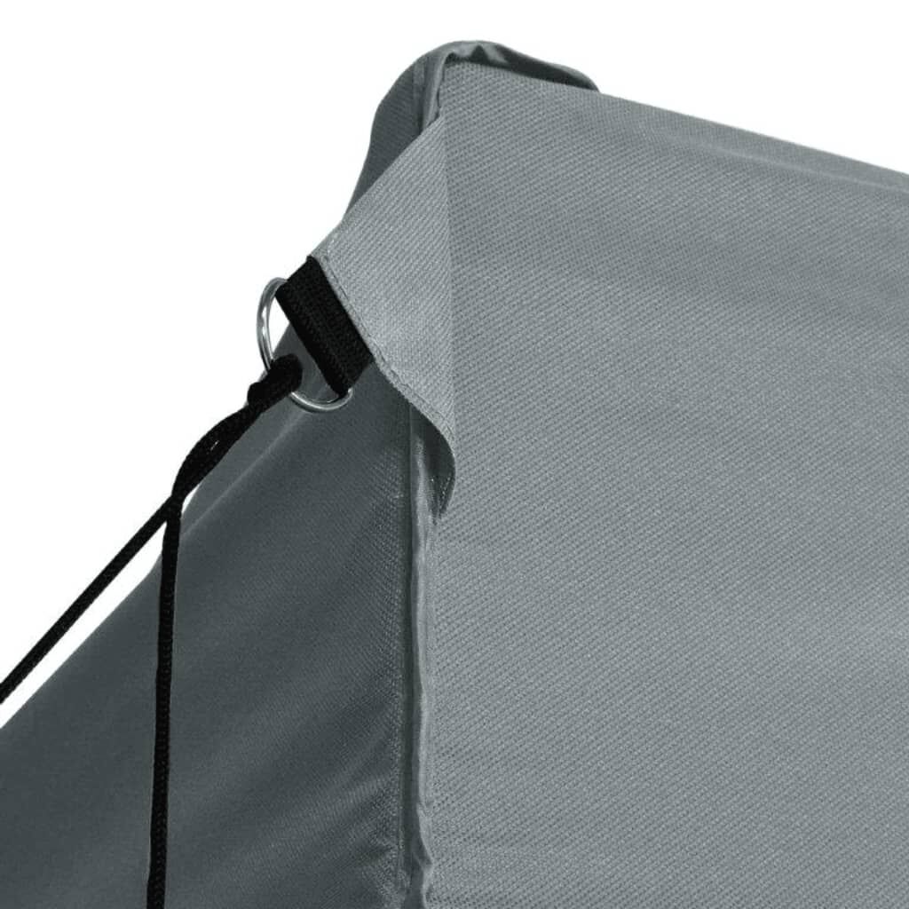vidaXL saliekama nojume ar 3 sienām, 3x4 m, antracītpelēka, tērauds