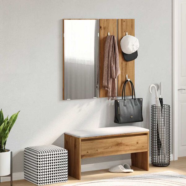 vidaXL Priekšnama mēbeļu komplekts Artisan Oak Engineered Wood