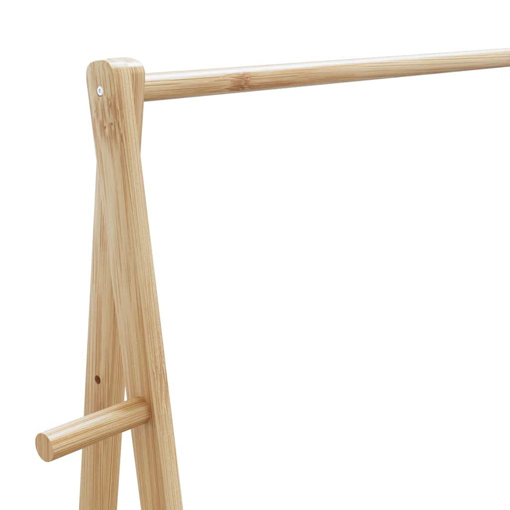 vidaXL drēbju plaukts ar plauktiem 96x45,5x150,5 cm bambusa