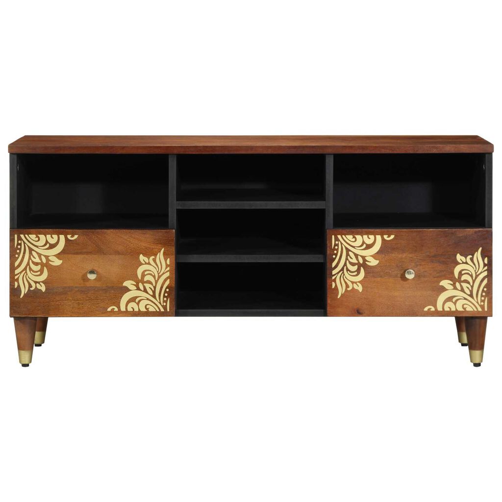 vidaXL TV skapis 100x33x46 cm cietā mango koks