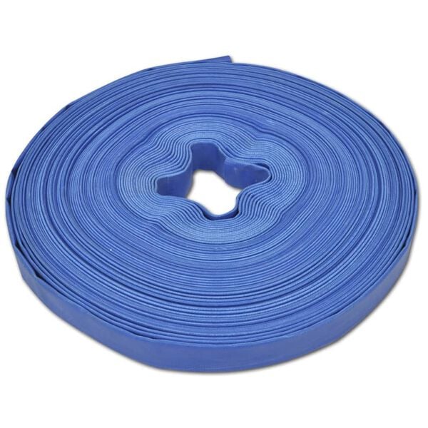 vidaXL šļūtene, plakana, 100 m, 1" PVC