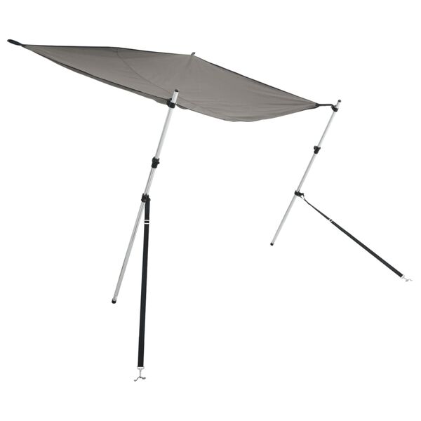 vidaXL laivas nojume, T-veida, antracītpelēka, 170x170x(113-182,5) cm
