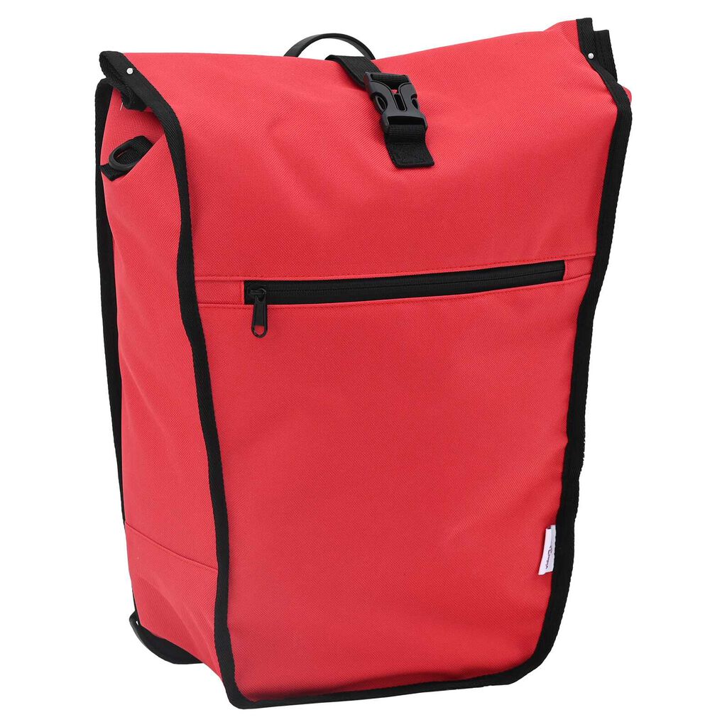 vidaXL velosipēdu soma pannier plauktam 20 L sarkanā krāsā 34x16x59 cm