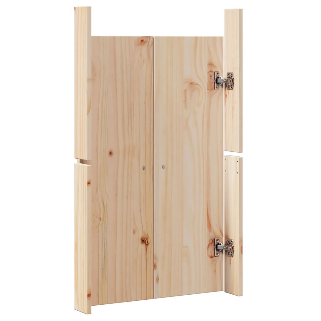 vidaXL Āra virtuves durvis 50x9x82 cm Ciets koka priede