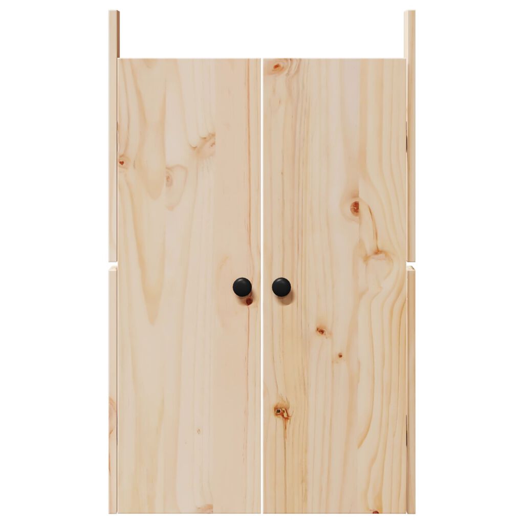 vidaXL Āra virtuves durvis 50x9x82 cm Ciets koka priede