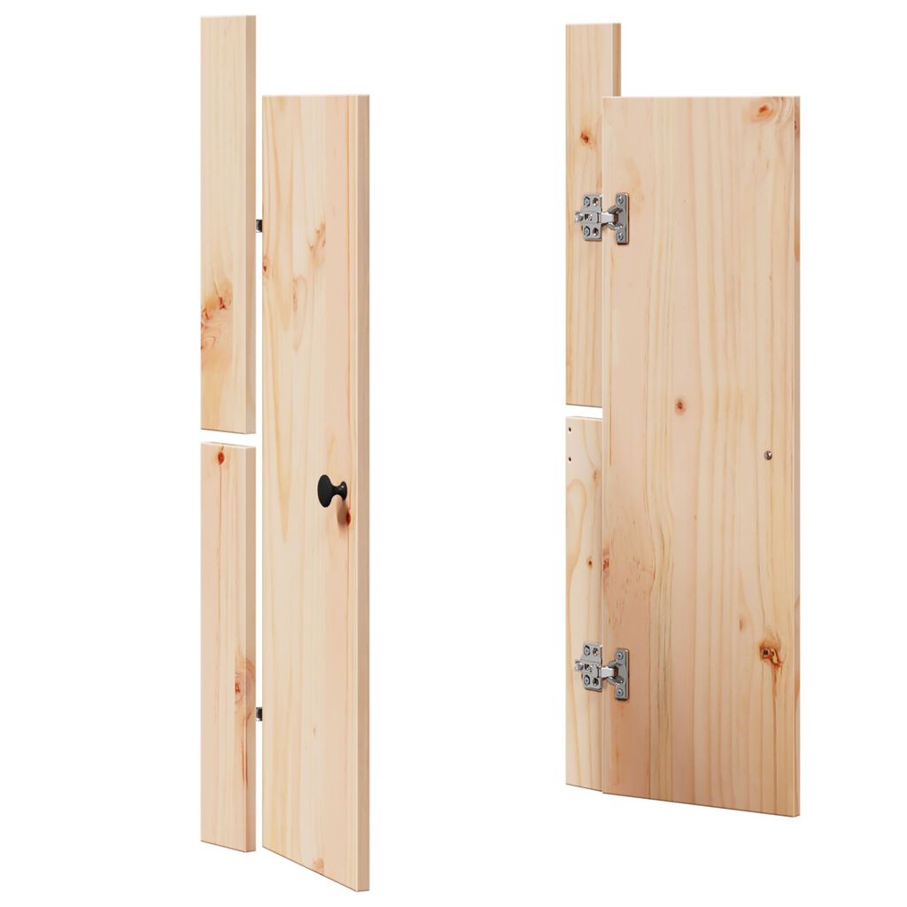 vidaXL Āra virtuves durvis 50x9x82 cm Ciets koka priede