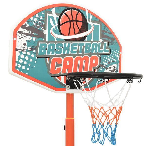 vidaXL basketbola komplekts, regulējams 180-230 cm, pārvietojams