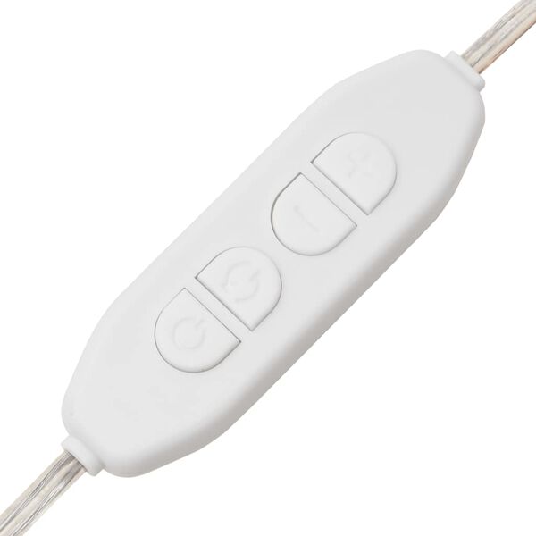 vidaXL spoguļgaldiņš ar LED, 80x41x144,5 cm, balts