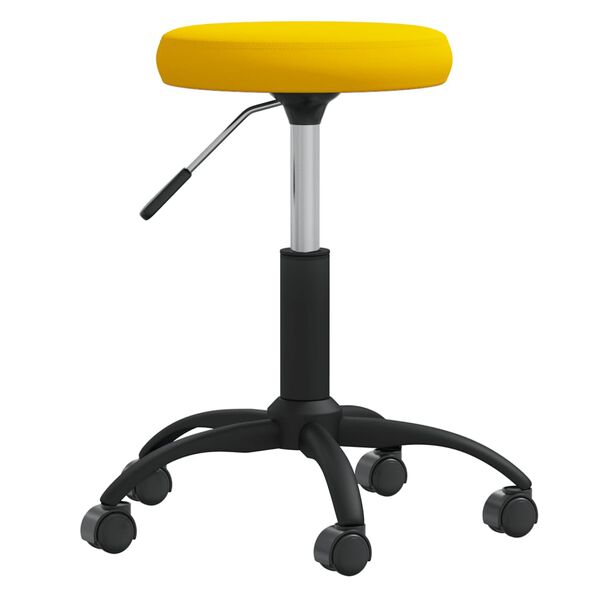 vidaXL salona krēsls, sinepju dzeltens samts, 333181
