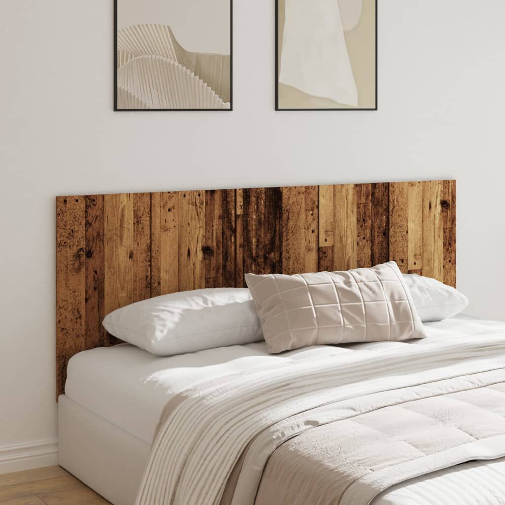 vidaXL gultas galvgalis, veca koka, 200x1,5x80 cm, inženierijas koks