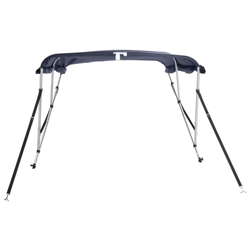 vidaXL trīsloku motorlaivas jumts ar sānu sienām, 183x(137-152)x137 cm