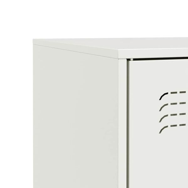 vidaXL kumode, balta, 67x39x83 cm, tērauds