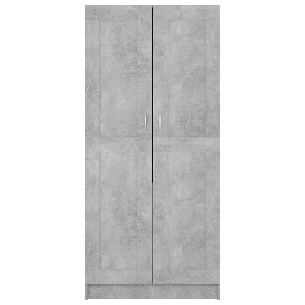 vidaXL skapis, pelēks, 82,5x51,5x180 cm, inženierijas koks