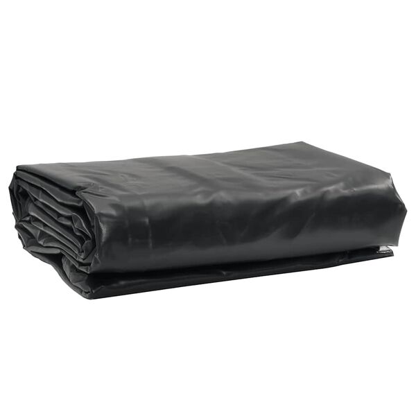 vidaXL brezenta pārklājs, melns, 1x2,5 m, 650 g/m²