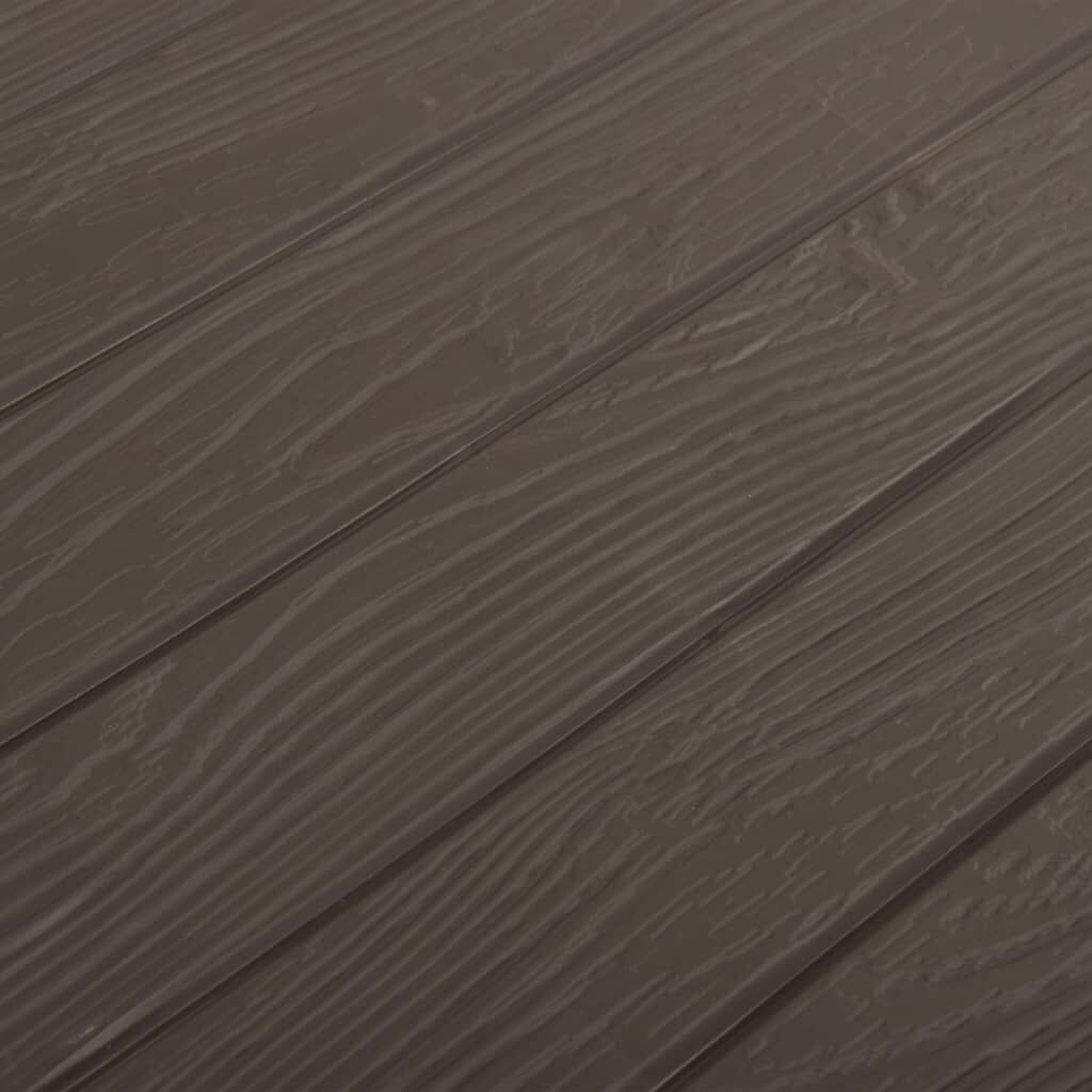 vidaXL dārza uzglabāšanas kaste, brūna, 116x44x55 cm