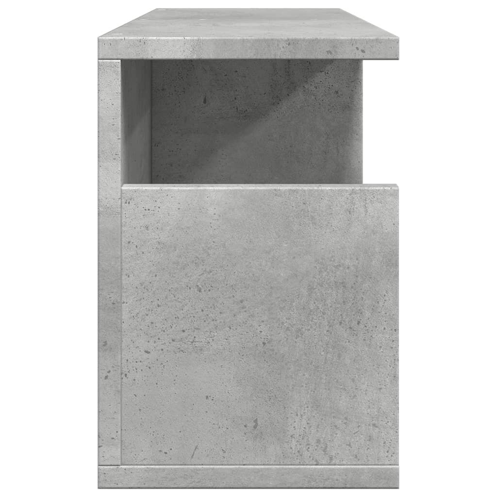 vidaXL sienas skapītis, 60x20x30 cm, betona pelēks, inženierijas koks