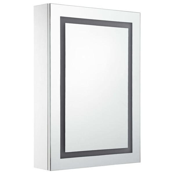 vidaXL vannasistabas skapītis ar spoguli un LED, 50x13x70 cm