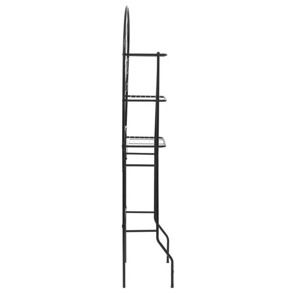 vidaXL vannasistabas plaukts, melns, 60x33x174 cm