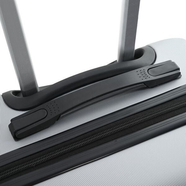 vidaXL koferu komplekts 3 gab. Cietā sudraba 20'' 24'' 28'' ABS