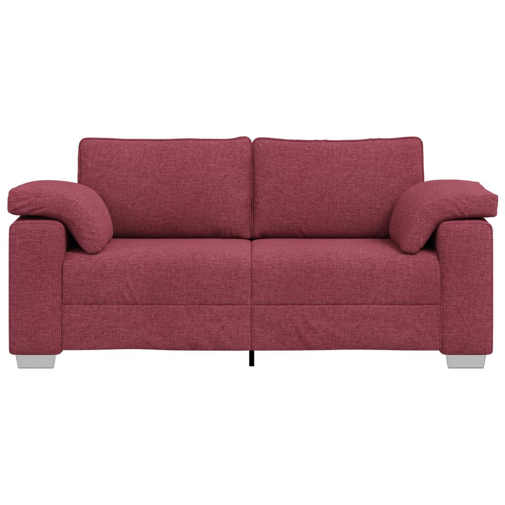 vidaXL Mīļotājs Dīvāns Vīna Sarkanā 140 cm Audums